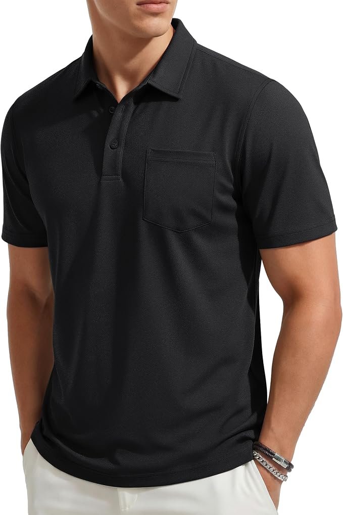 Men's Oxford Polo Shirt - Grey - Image 4