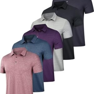 Men's Mesh Polo Shirt - Navy