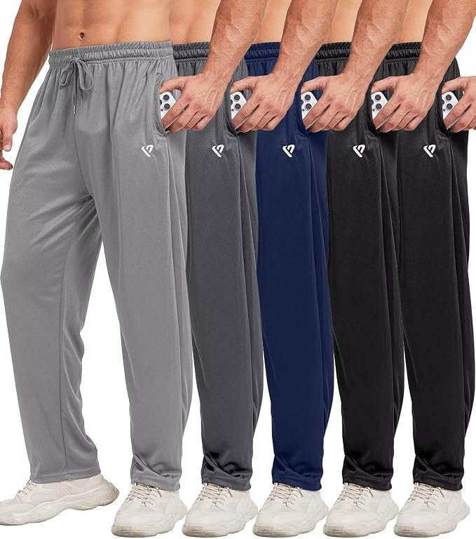 Men's Zip Pocket Joggers - Grey - Image 3