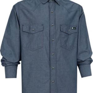 Men's Chambray Shirt - Navy