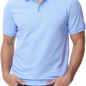 Men's Pique Polo Shirt - Navy