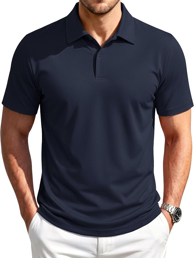 Men's Slim Fit Polo Shirt - Grey - Image 5