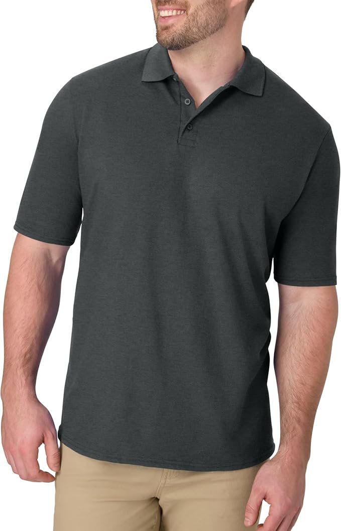 Men's Heavyweight Polo Shirt - Black - Image 6