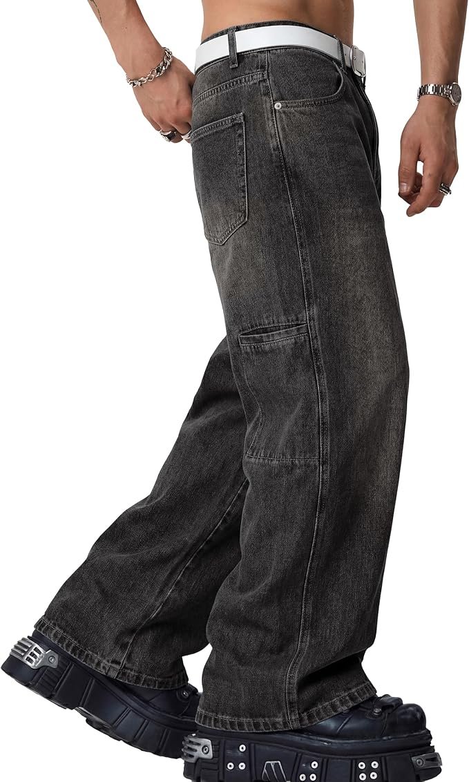 Men's Carpenter Jeans - Black - Image 4