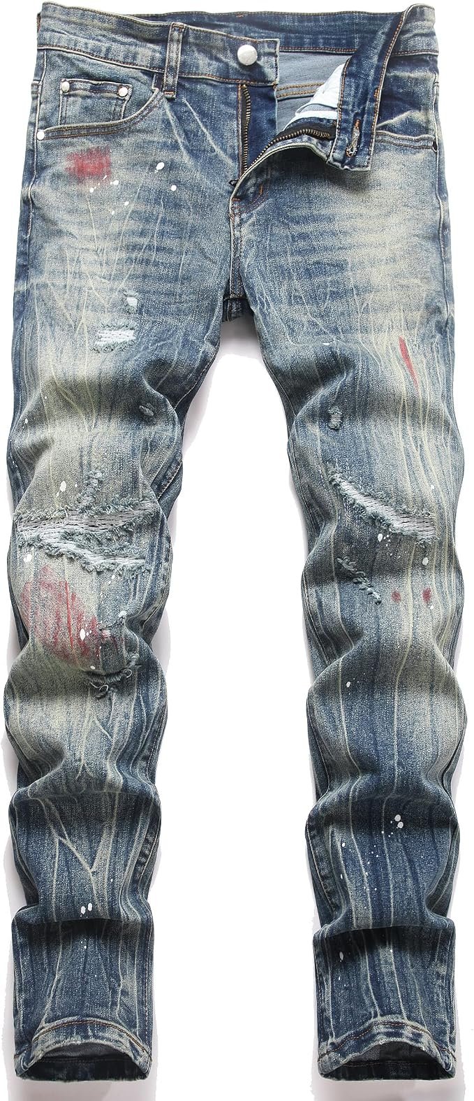 Men's Straight Jeans - Navy
