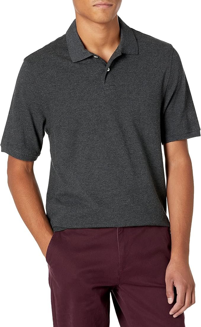 Men's Heavyweight Polo Shirt - Black - Image 5